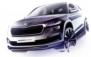 Skoda выложила первые скетчи нового Kodiaq