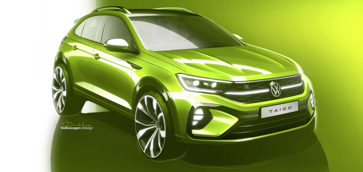 Volkswagen показал на скетчах новый компактный кроссовер