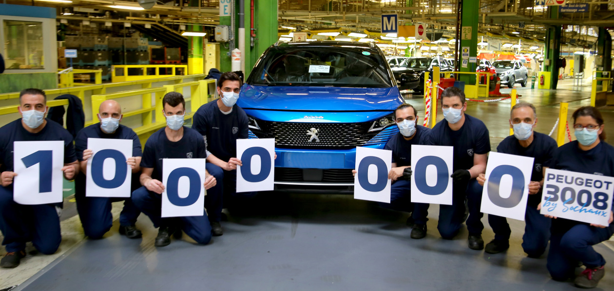 Во Франции выпущен миллионный Peugeot 3008