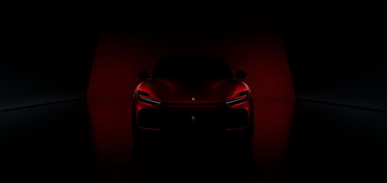 Грядущий кроссовер Ferrari Purosangue частично раскрыл внешность