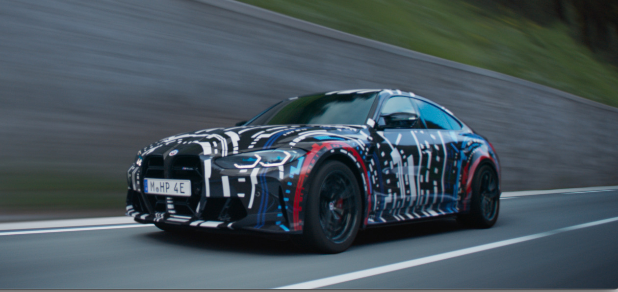 BMW тестирует M-спорткар с четырьмя электродвигателями