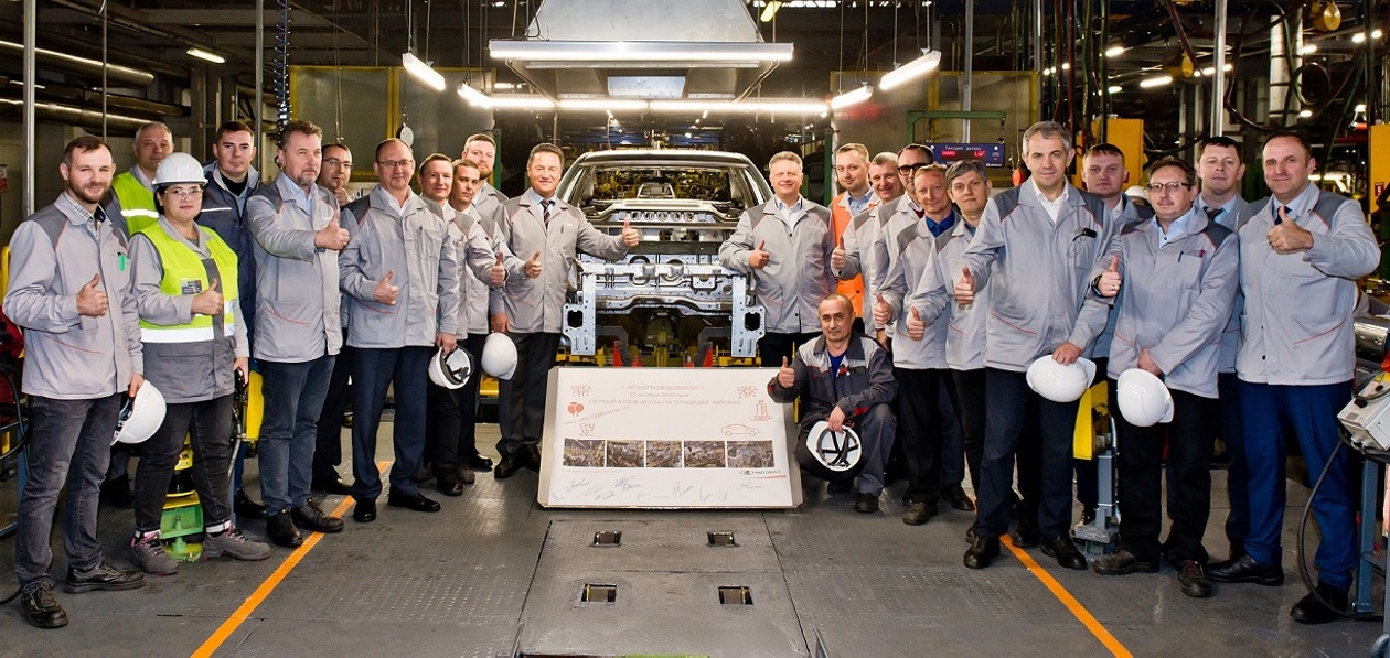 Первые кузова Lada Vesta сварили в Тольятти