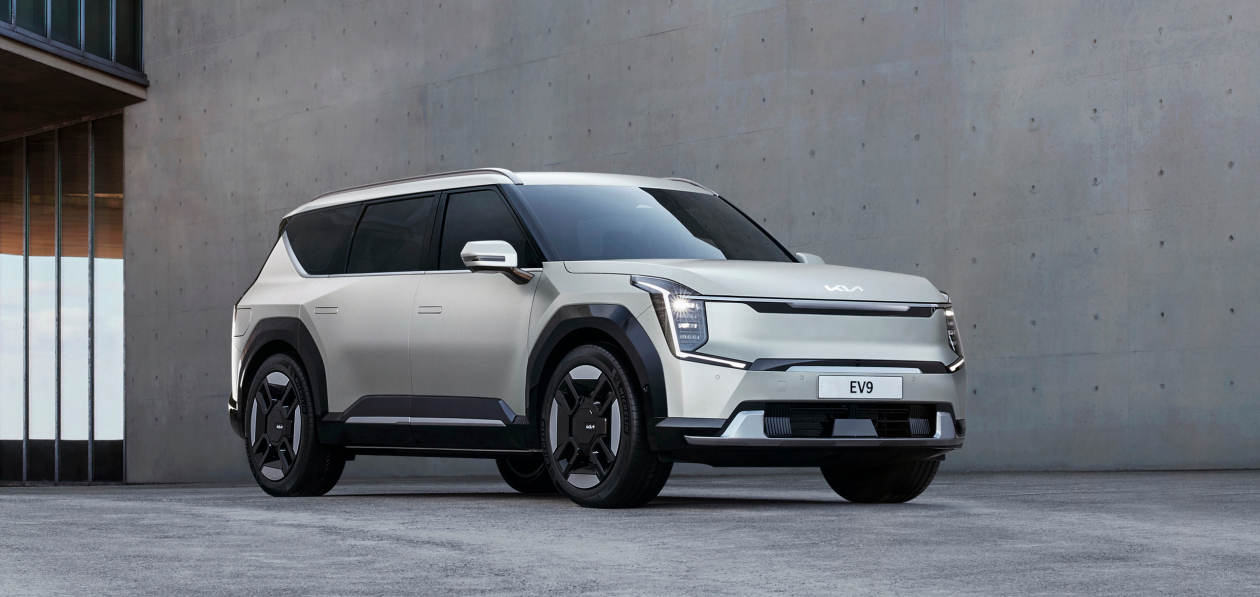 Флагманский электрокроссовер Kia EV9 рассекретил внешность