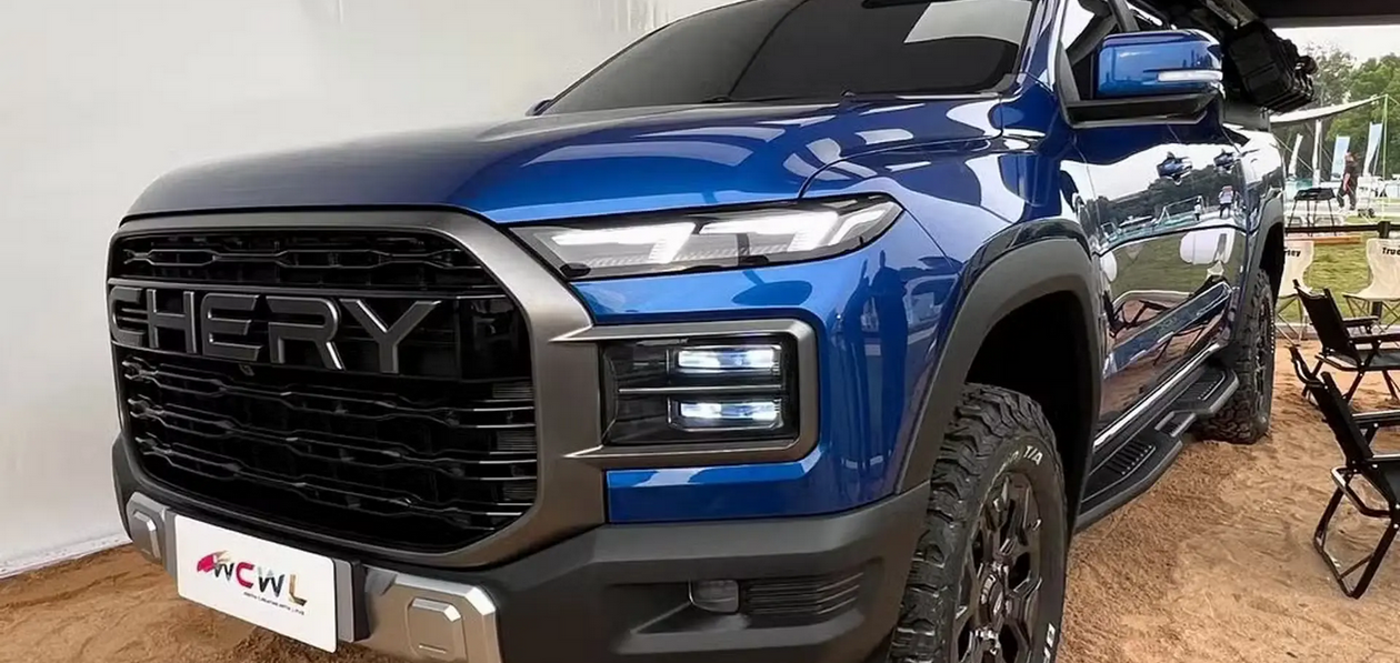 В сети появились шпионские фотографии пикапа Chery KP11