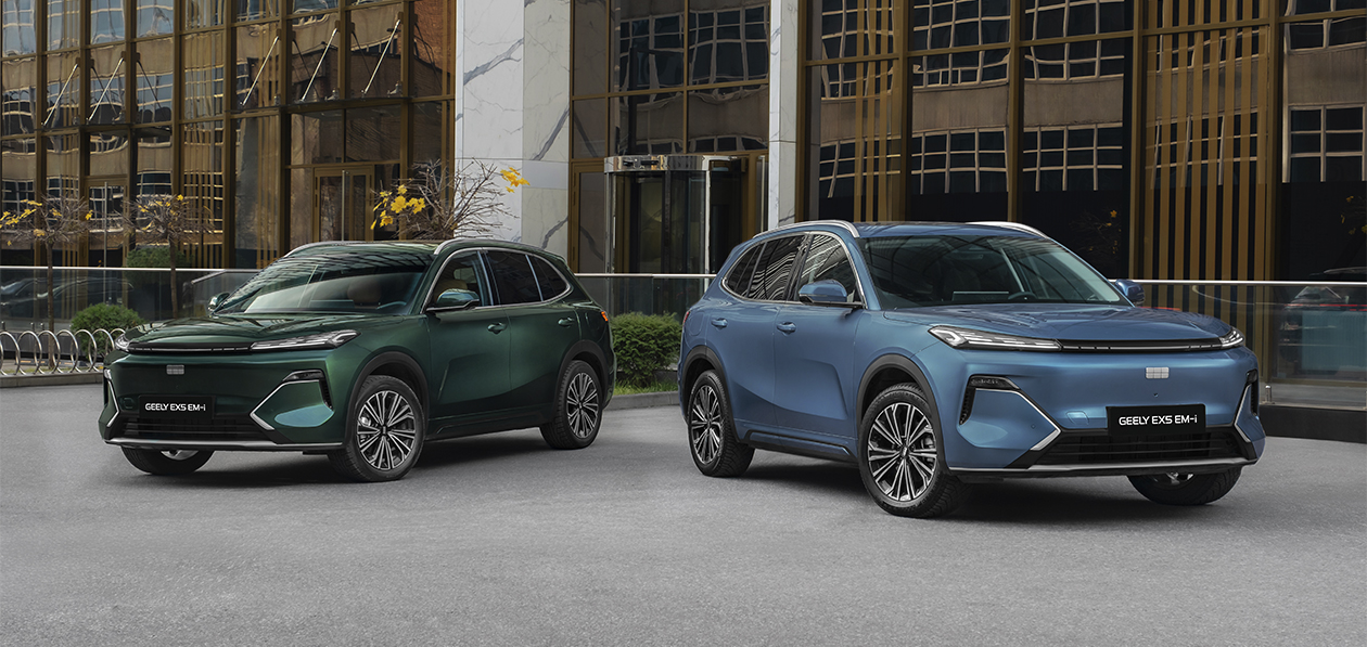 В России начались продажи нового Geely EX5 EM-i