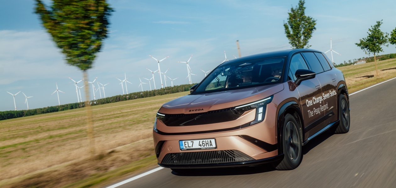Skoda Peaq установил рекорд дальности