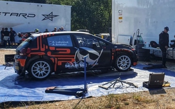 Лукьянюк сошел на этапе FIA ERC в Риме после столкновения с деревом