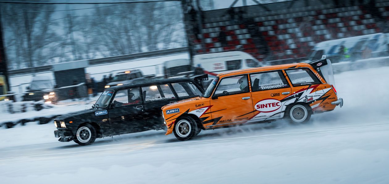В Красноярске прошел Winter Drift Battle
