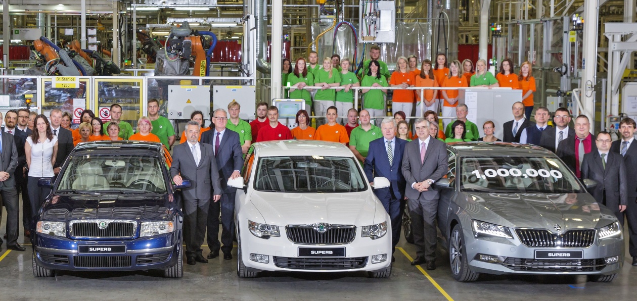 Skoda выпустила миллионный Superb