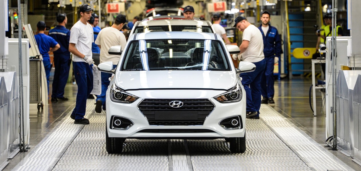 Hyundai выпустил в 2018 году в Петербурге почти 250 тысяч автомобилей