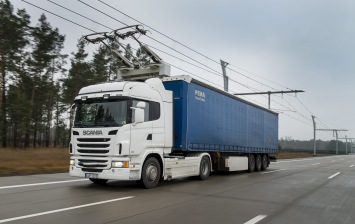 В Германии открыт первый автобан для электрических грузовиков