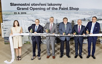 Skoda открывает новый покрасочный цех на заводе в Млада-Болеславе