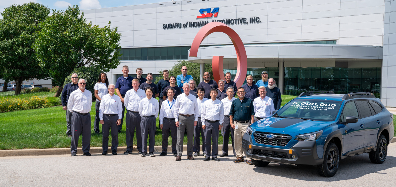 Завод Subaru в США собрал пятимиллионный автомобиль