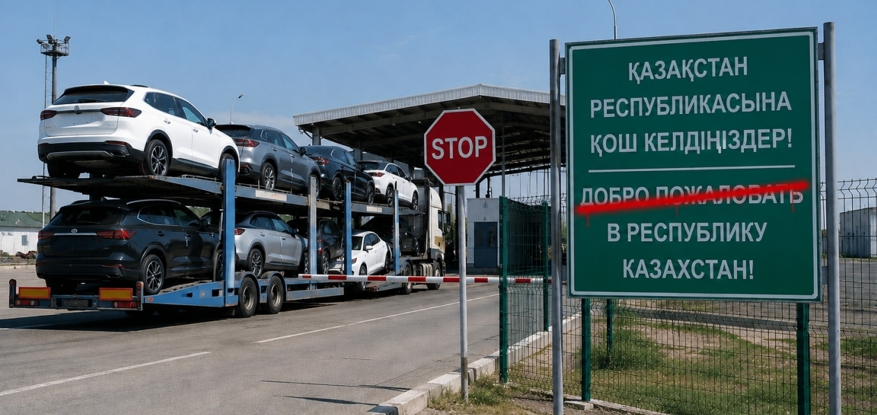 Экспорт рухнул до нуля: Казахстан отгородился от автомобилей из России и Белоруссии