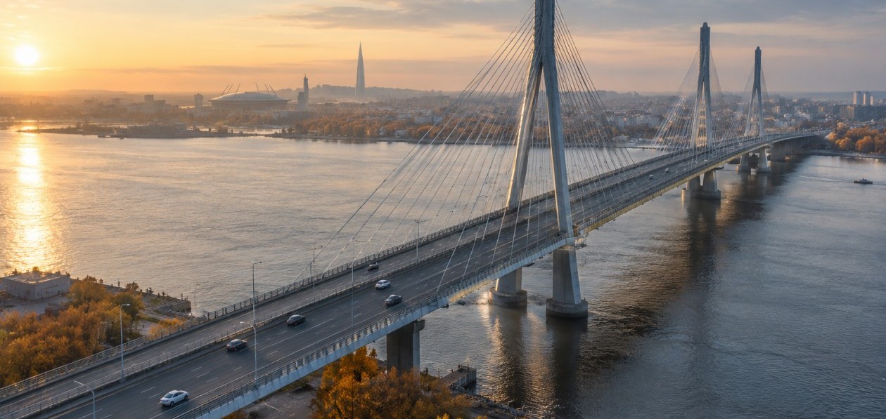 Вантовый мост спас Петербург от осенних пробок