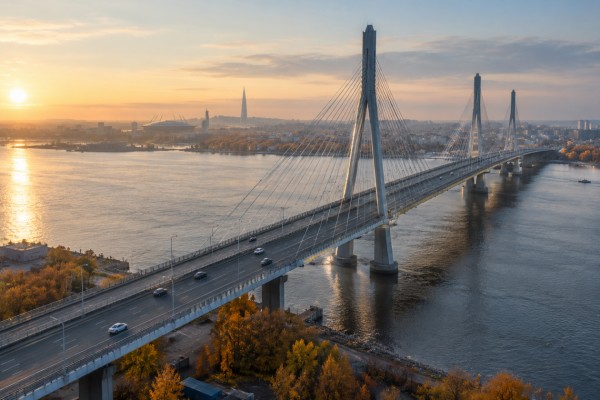 Вантовый мост спас Петербург от осенних пробок