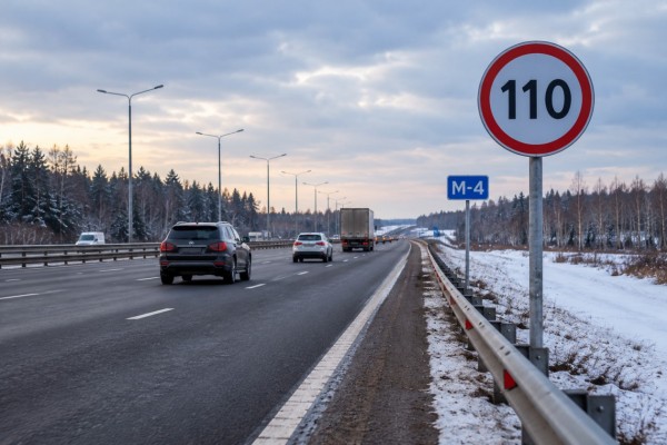 «Автодор» вводит зимний скоростной режим на двух трассах