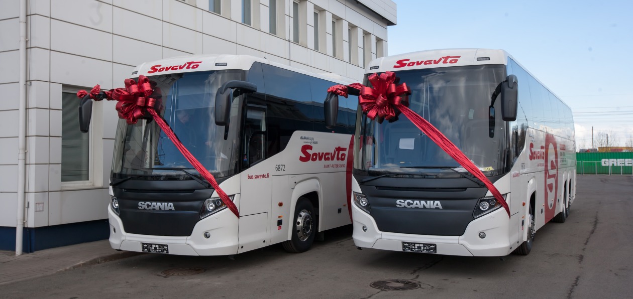 Автобусы Scania «свяжут» Петербург с городами Финляндии