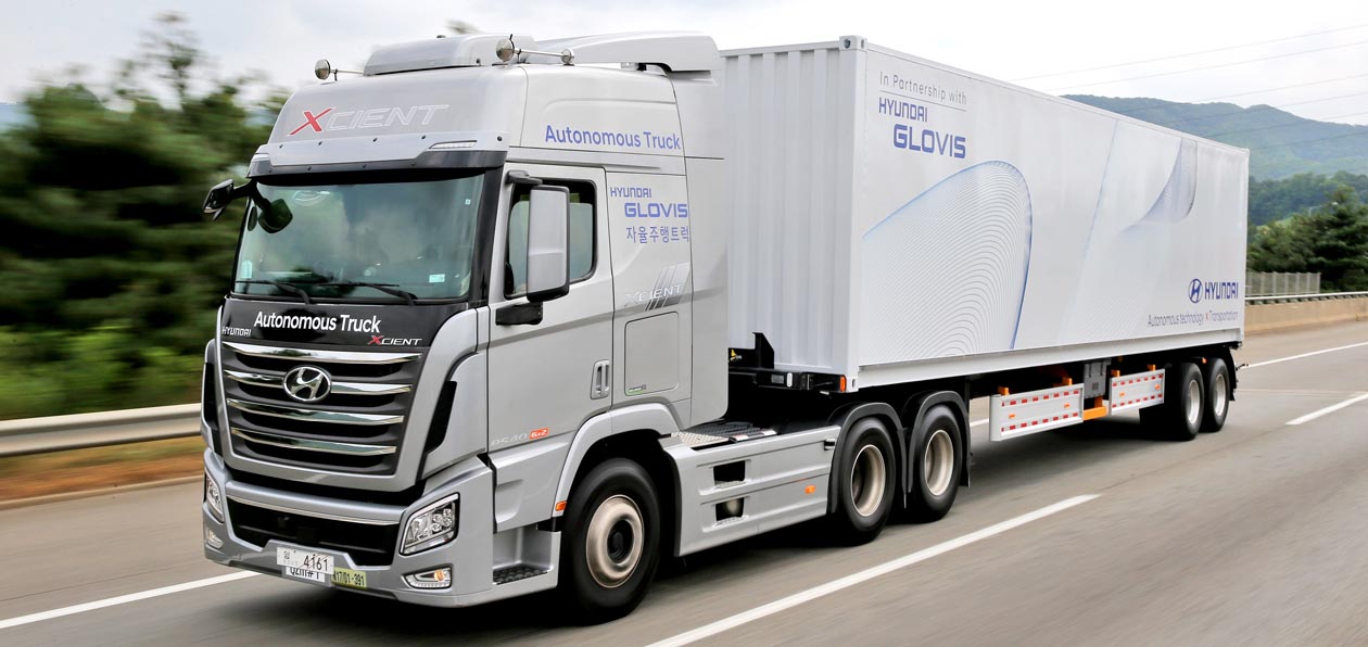 Hyundai представил в Сеуле беспилотный грузовик