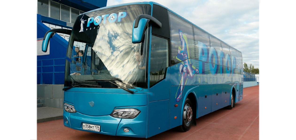 Volgabus поставил эксклюзивный автобус для ФК «Ротор»