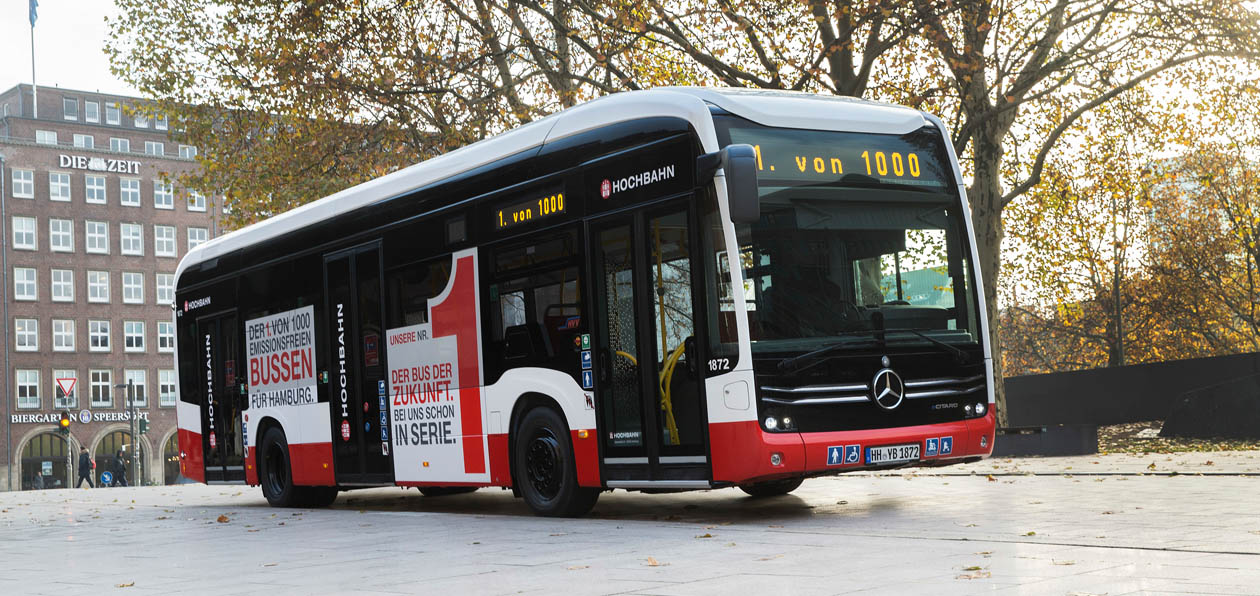 Mercedes-Benz поставит Гамбургу 20 электробусов eCitaro