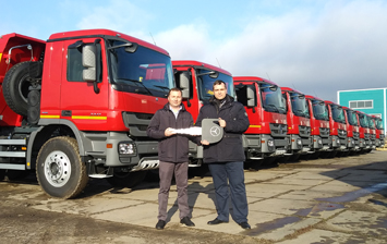 Wielton оснастила кузовами самосвалы Mercedes-Benz Actros