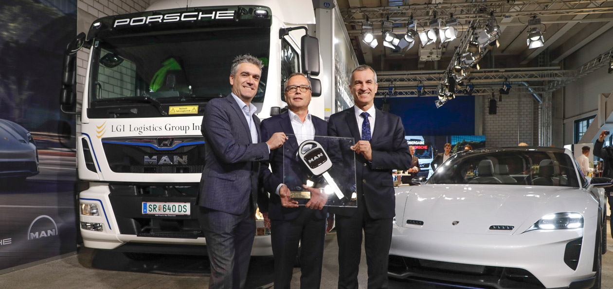 Электрогрузовик MAN будет доставлять детали на завод Porsche