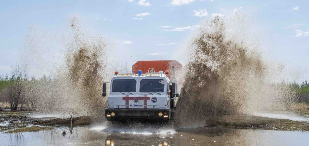 Брянский тягач в северном исполнении проходит испытания в Якутии