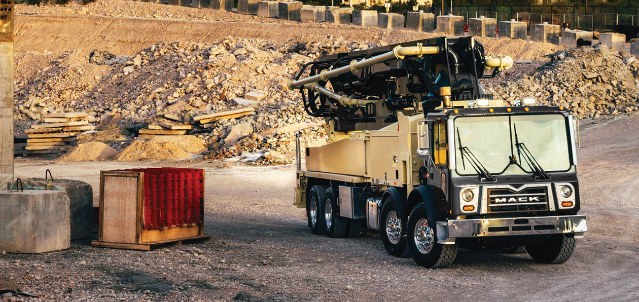 Mack Trucks анонсировал линейку грузовиков для бетона