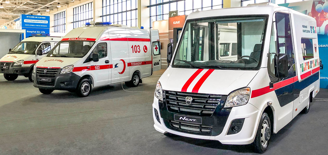 ГАЗ показал свои медицинские автомобили в Узбекистане