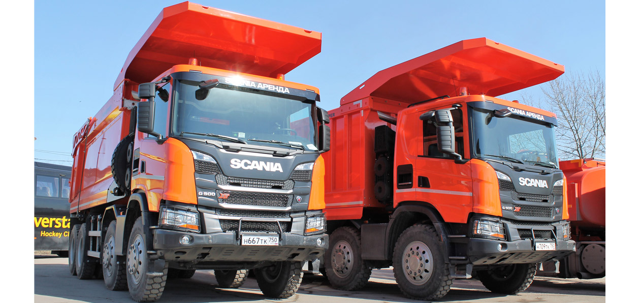 Самосвалы Scania переданы в аренду «Северстали»