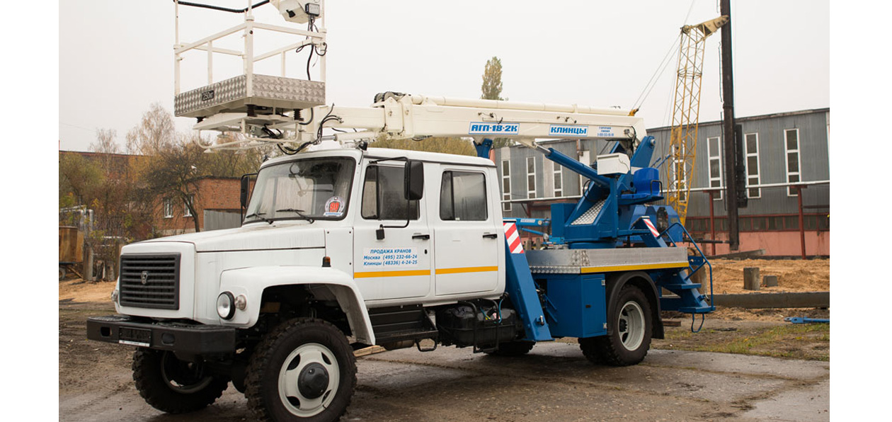 Bauma CTT Russia: новые автогидроподъемники марки «Клинцы»