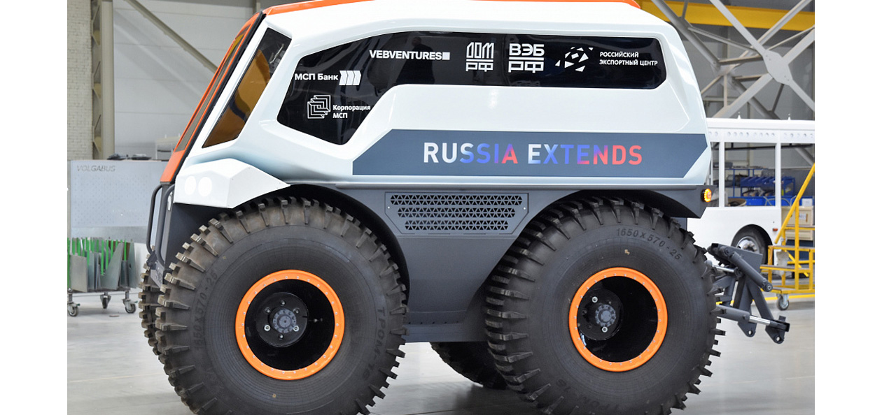 Volgabus показала двухсекционный беспилотный автобус-вездеход
