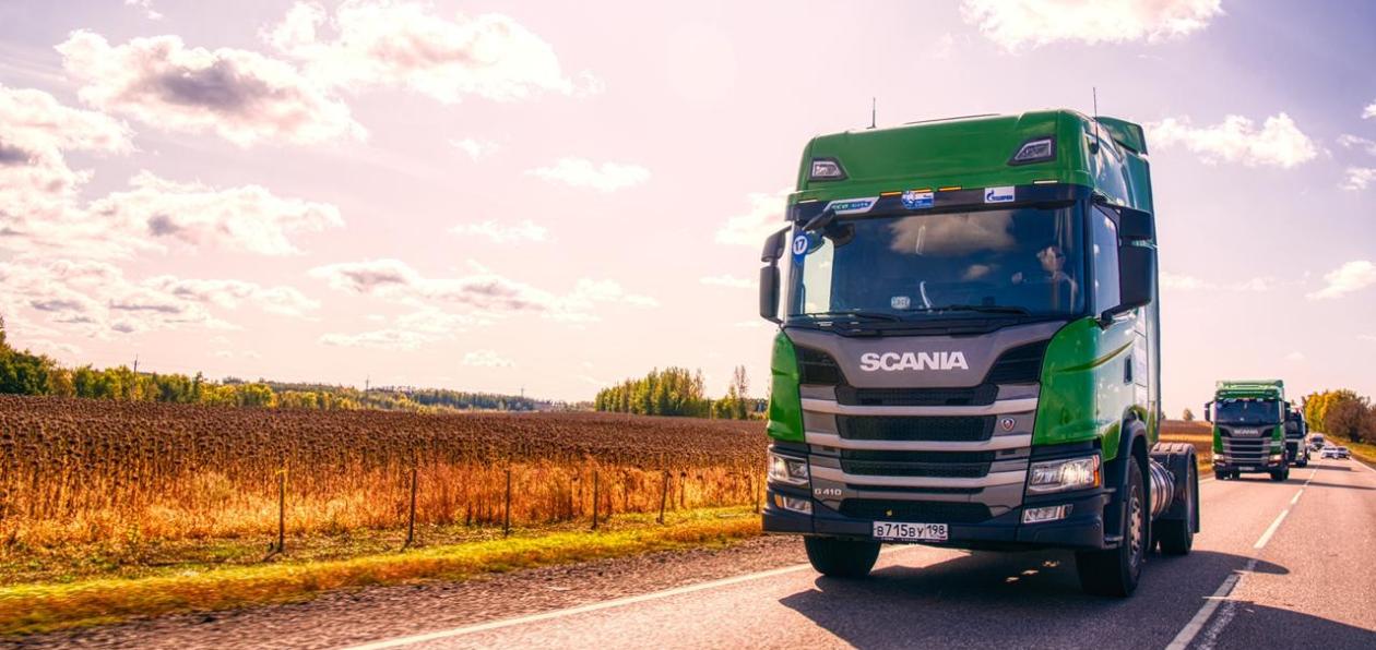 Scania испытала грузовики на газе в рамках международного автопробега