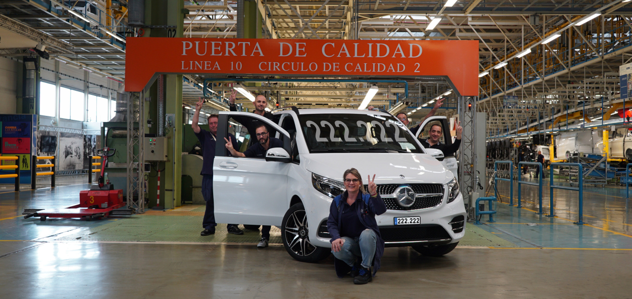 Mercedes выпустил 222 222 вэна V-Class на заводе в Испании