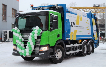 В Ижевске будет работать первый в России газовый мусоровоз Scania