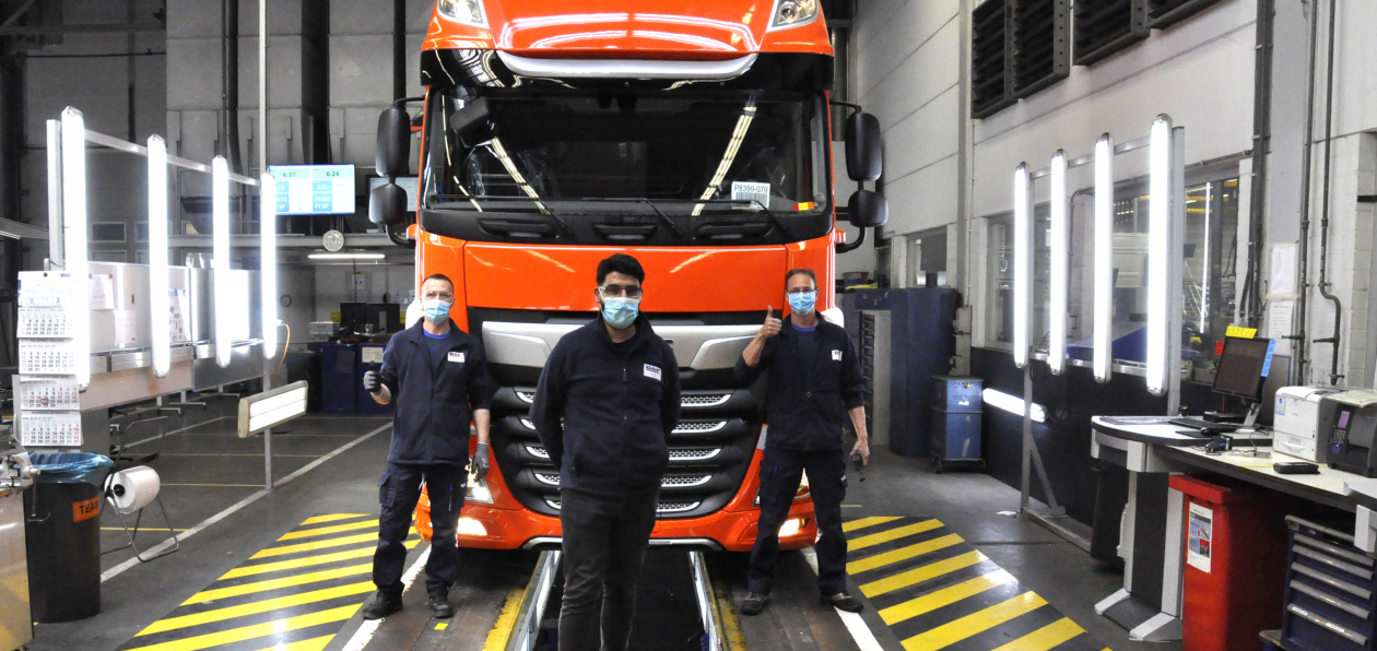 DAF выпустил первый грузовик после возобновления производства