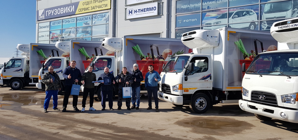 Грузовики Hyundai будут доставлять продукты в универсамы сети «Верный»