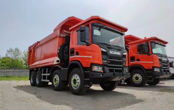 Самосвалы Scania начали работать под Новороссийском