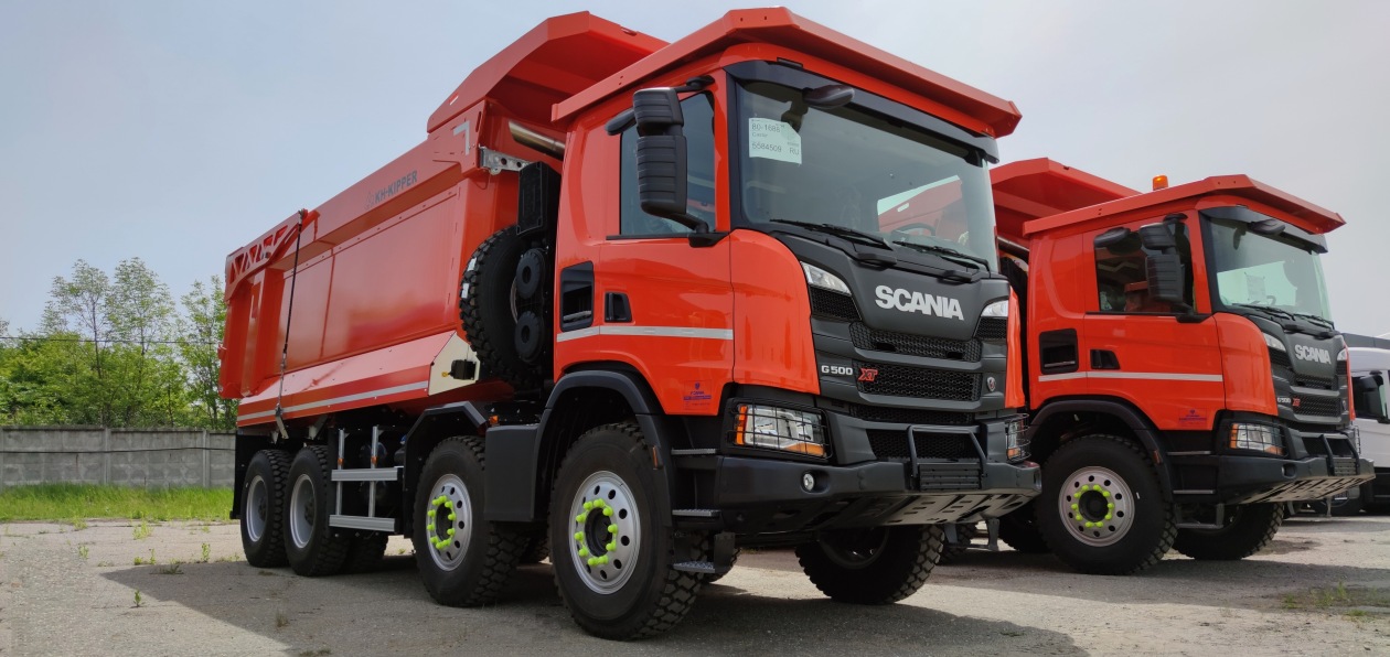 Самосвалы Scania начали работать под Новороссийском