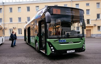 Новый автобус МАЗ прибыл в Петербург для опытной эксплуатации