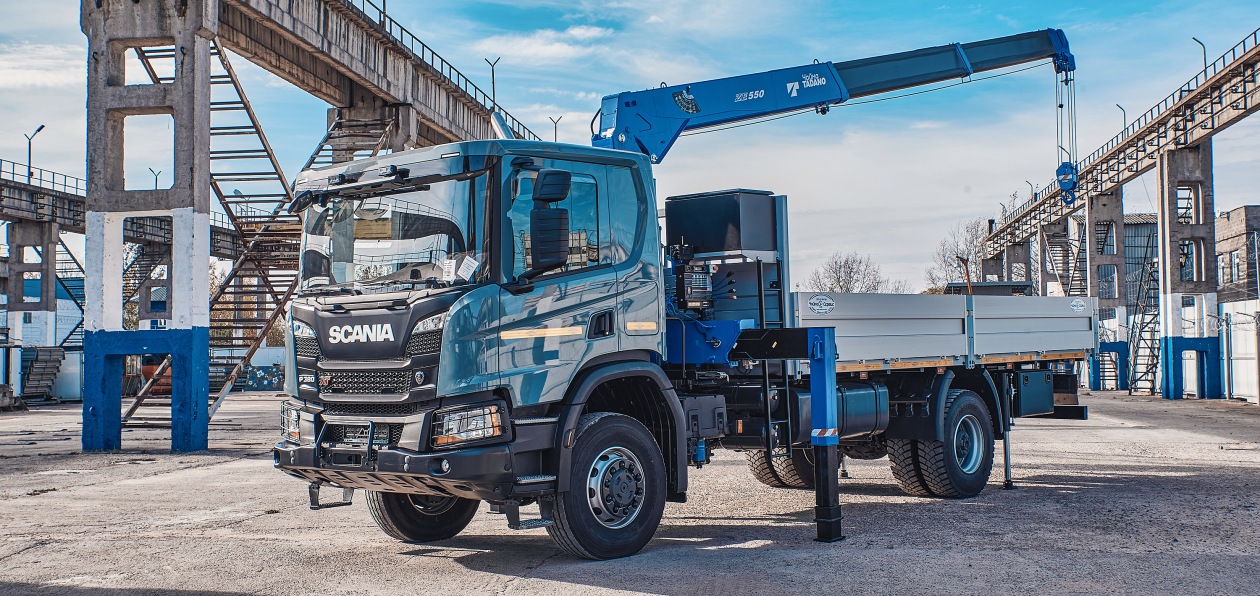 Кран-манипулятор на полноприводном шасси Scania будет работать на Камчатке