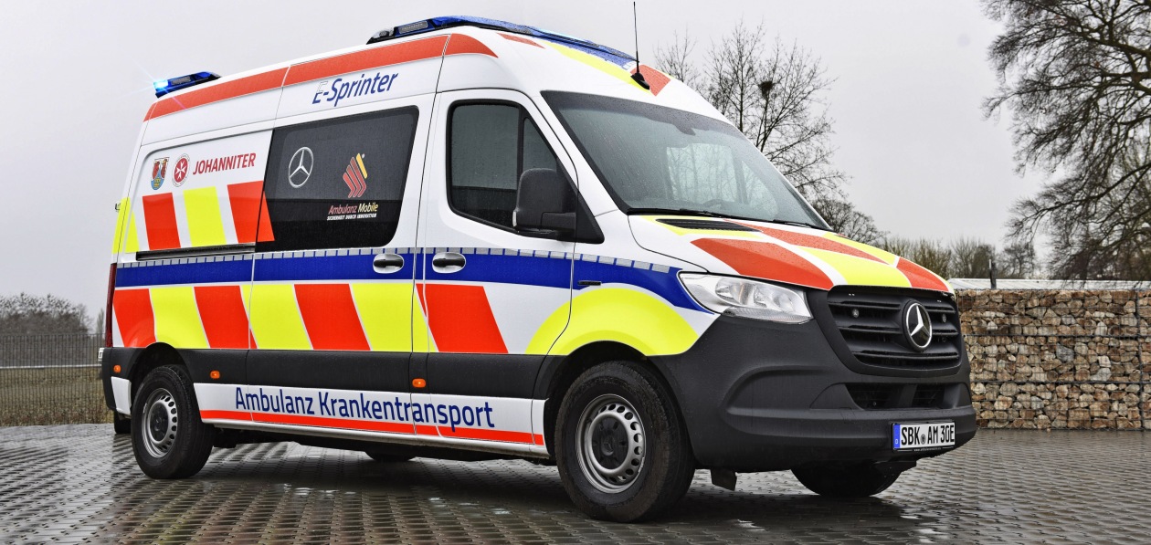 Mercedes представил электрическую «скорую» на базе eSprinter