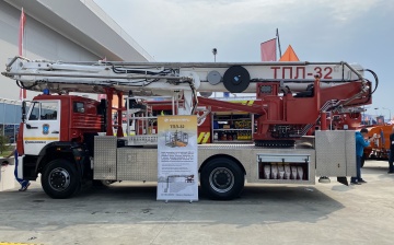ИМЗ «Автокран» показал новый автоподъемник для пожарных