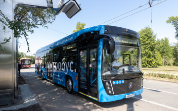 КАМАЗ запустил первый электробус в Казани