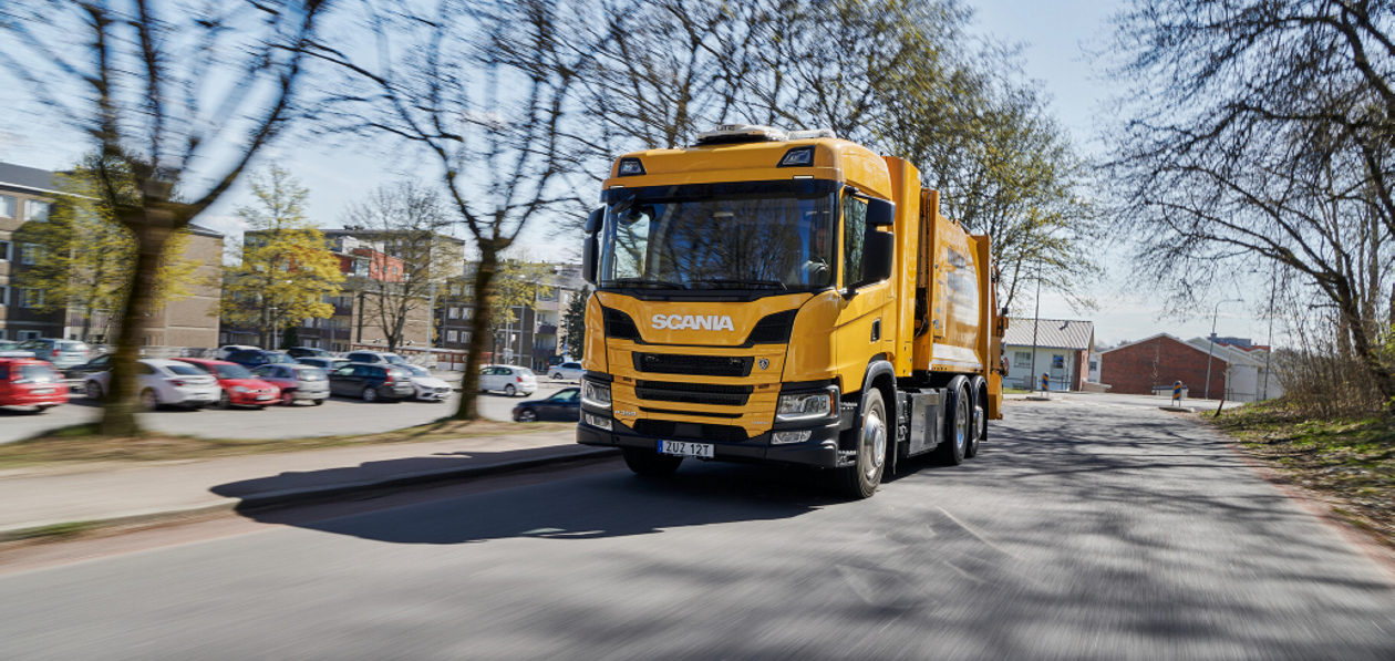 Водородный мусоровоз Scania начал работу в Гетеборге