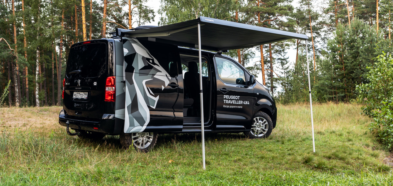 Полноприводный Peugeot Traveller для охотников и рыболовов показали в Москве