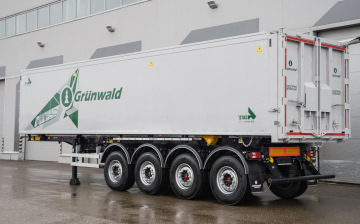 Grunwald выпустила на рынок четырехосную модель алюминиевого самосвального полуприцепа
