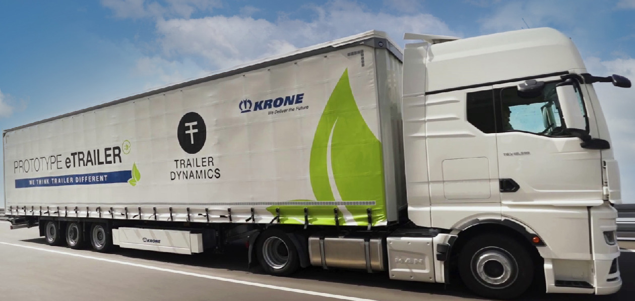 Krone разработала полуприцеп с электроприводом
