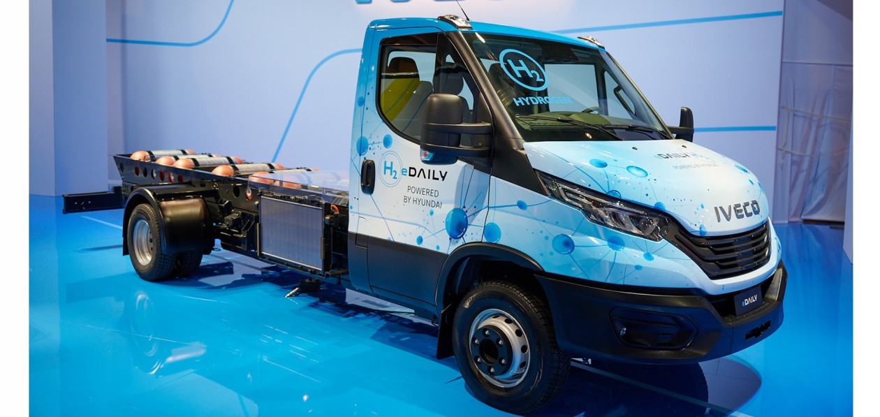 Hyundai и Iveco представили грузовик eDaily на водороде